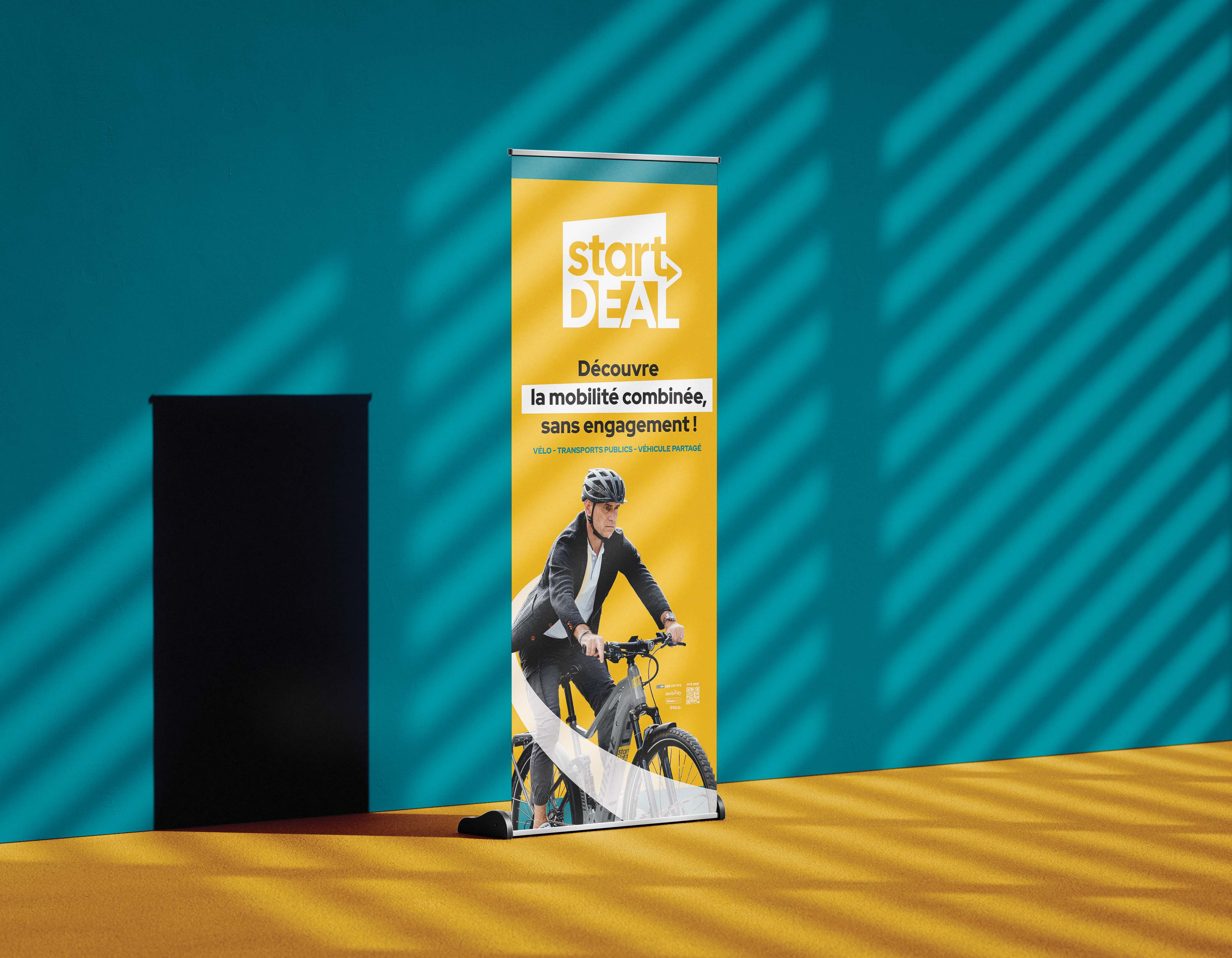 Mockup du roll-up pour le projet StartDeal